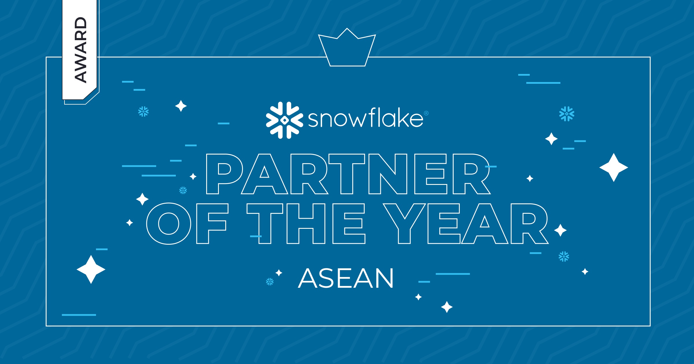Snowflake Partner of the Year ASEAN 2026 award announcement graphic