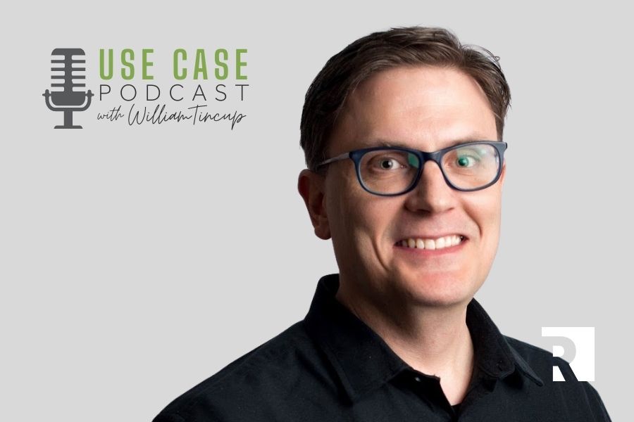 Nathan Rawlins smiling during a podcast appearance