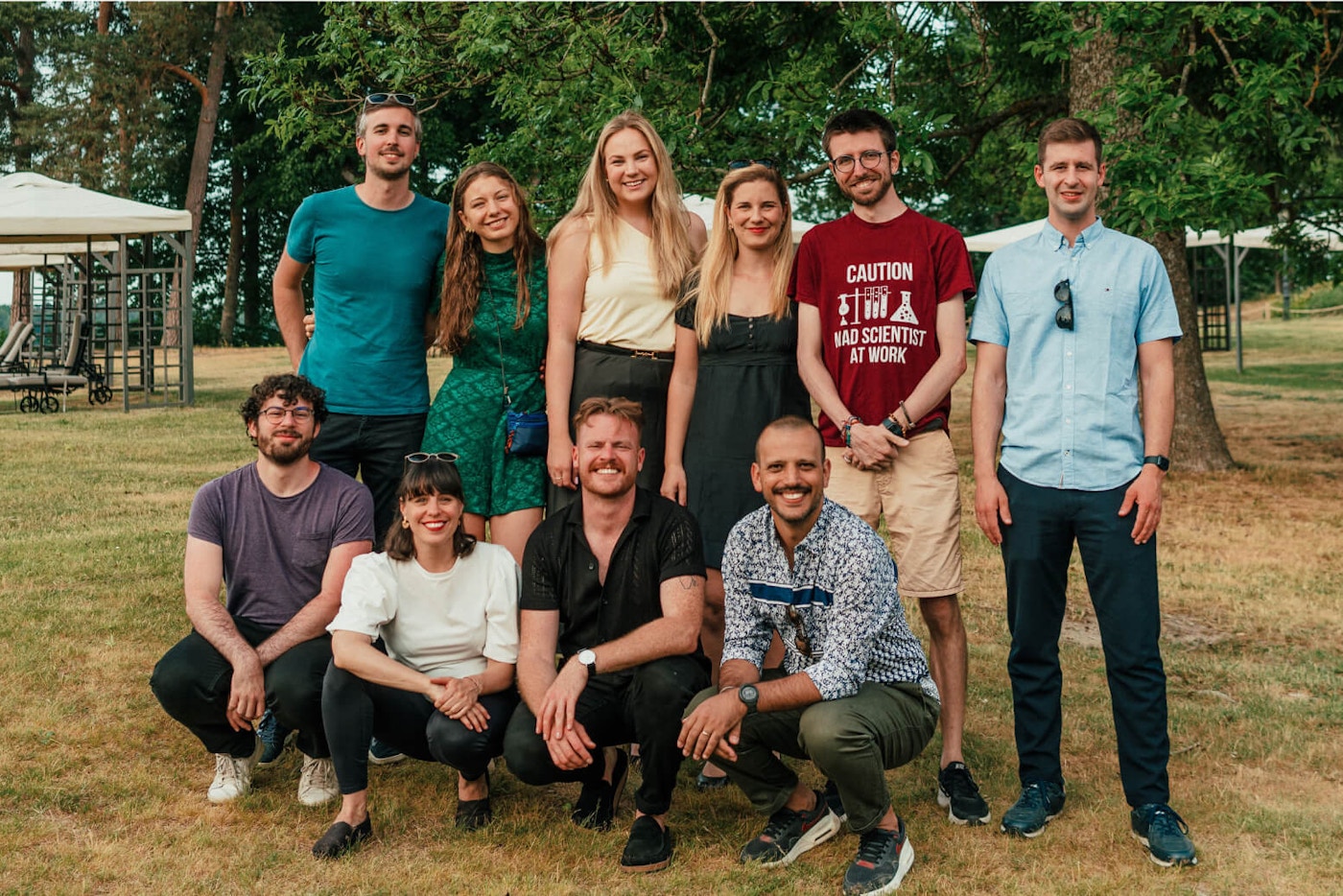 Members of the Natural Cycles science team gathered outdoors