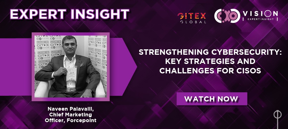 Naveen Palavalli seated for an Expert Insight interview at GITEX Global 2024