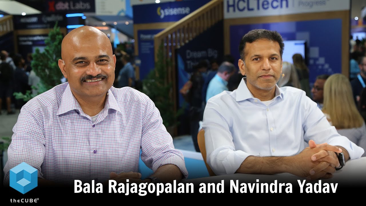 Navindra Yadav seated with Tradeweb CISO Bala Rajagopalan at Snowflake Data Cloud Summit 2024