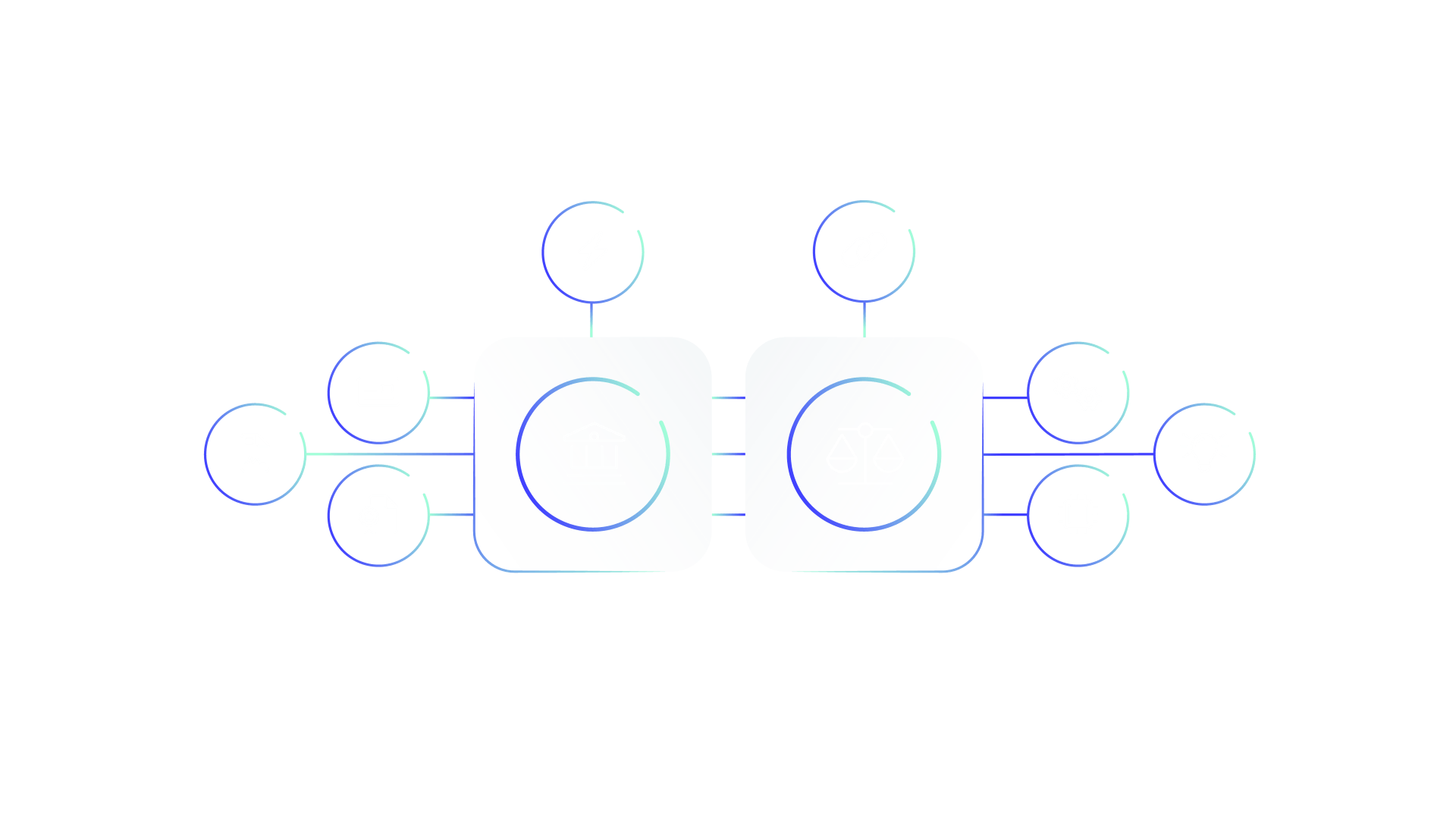 Neostella illustration linking legal operations with documents, integrations, automation, and intelligence