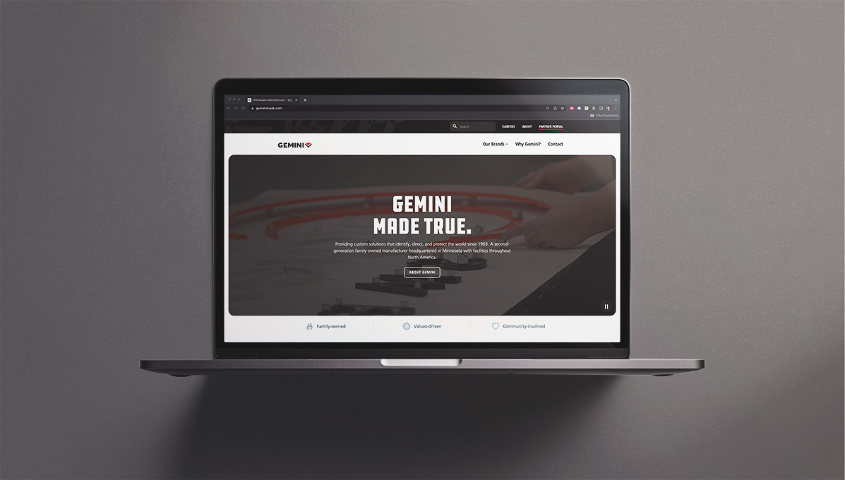 Gemini customer portal displayed on desktop and mobile screens