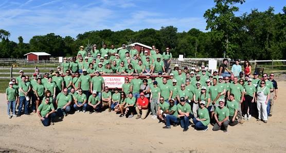 New Jersey Resources employees gathered at Allaire Community Farm during NJR You Days in June 2026