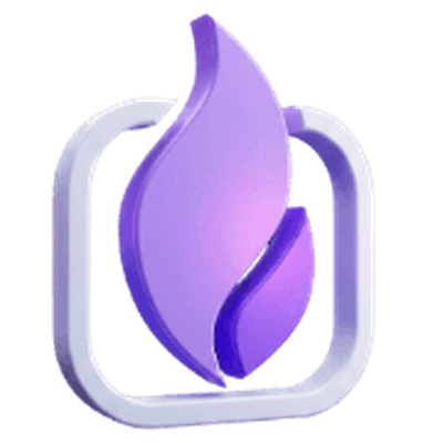 New Lantern logo - a stylized lantern flame