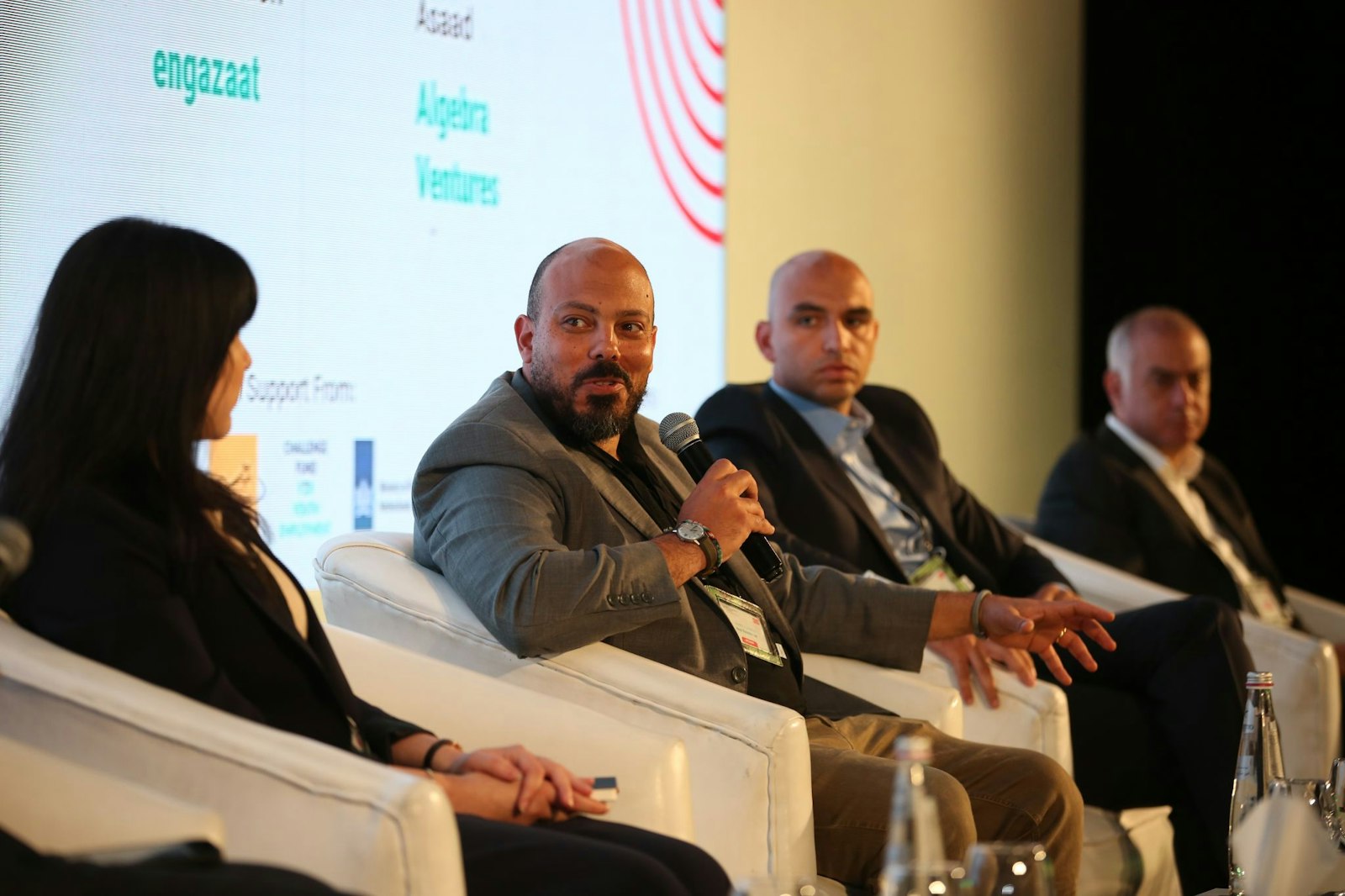 Participants in a panel discussion at the Green Growth Summit