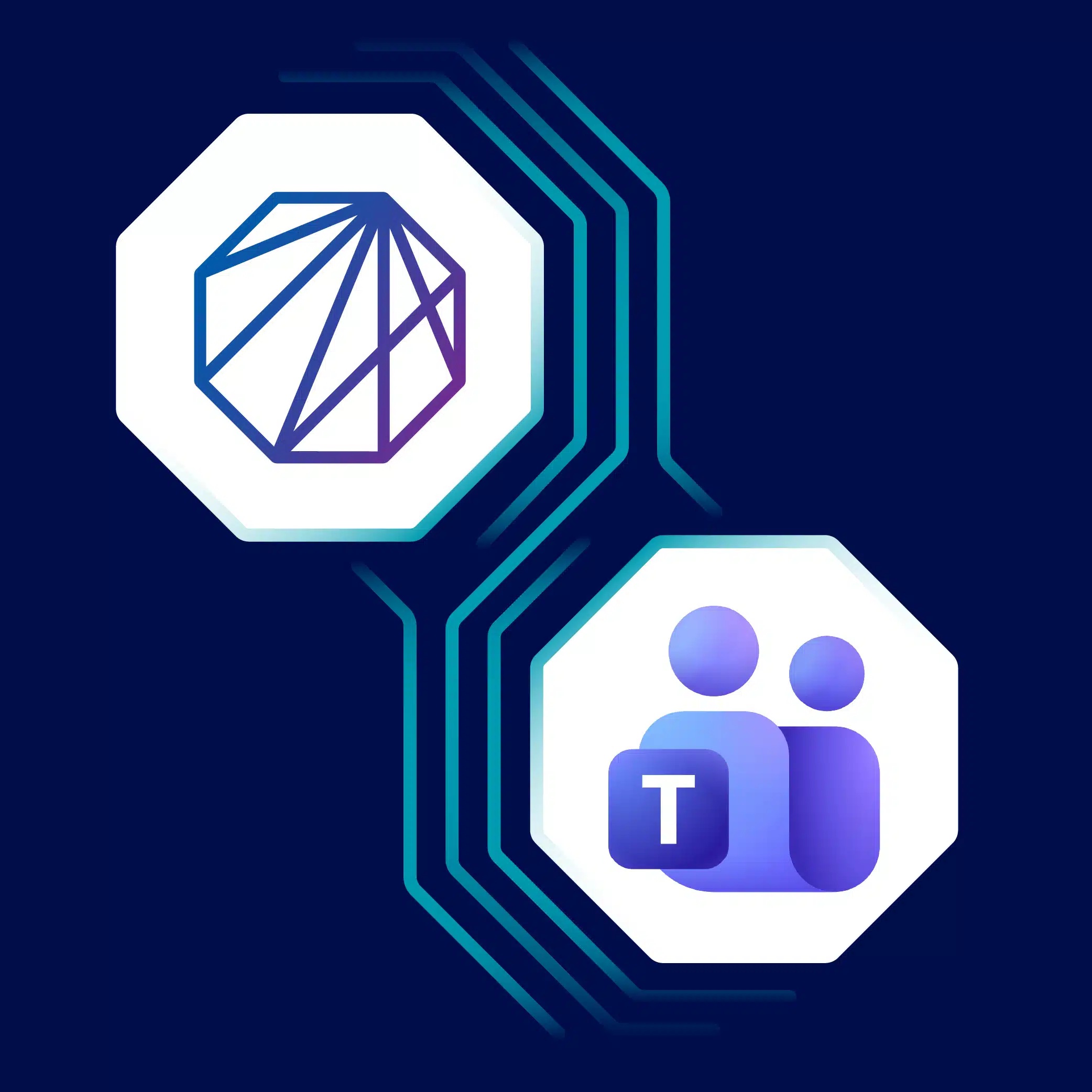 Newforma’s official product visual showing Microsoft Teams connected with Newforma Konekt