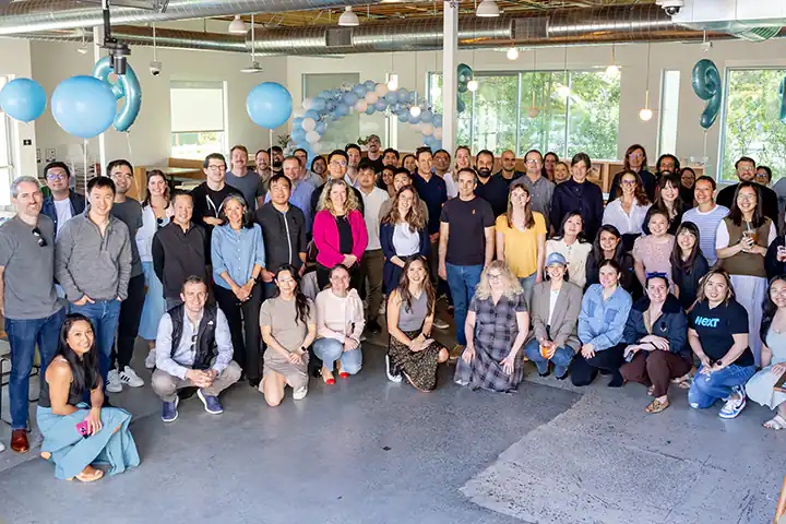 NEXT Insurance team members gathered at the Palo Alto office