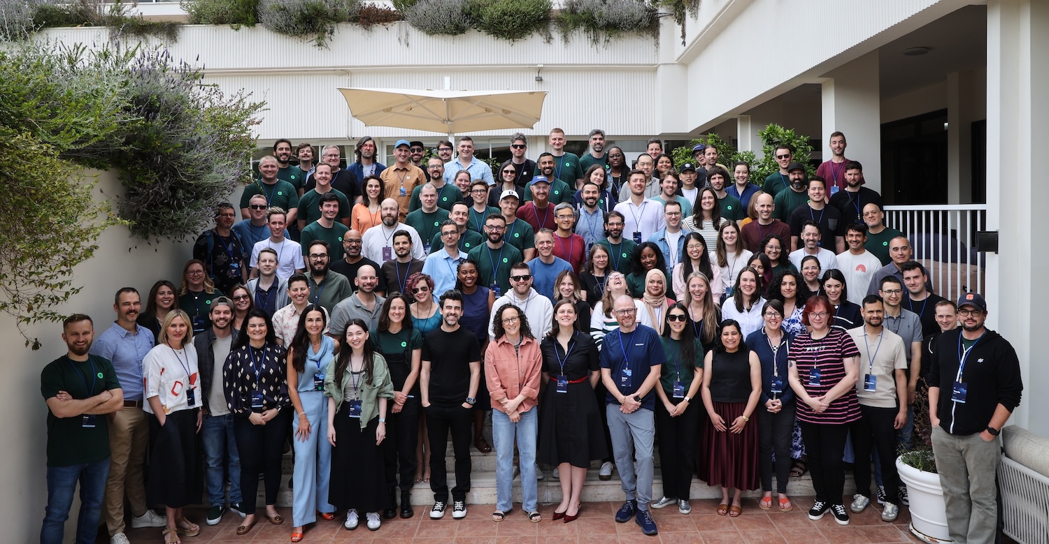 The Help Scout team gathered in Rome in 2025