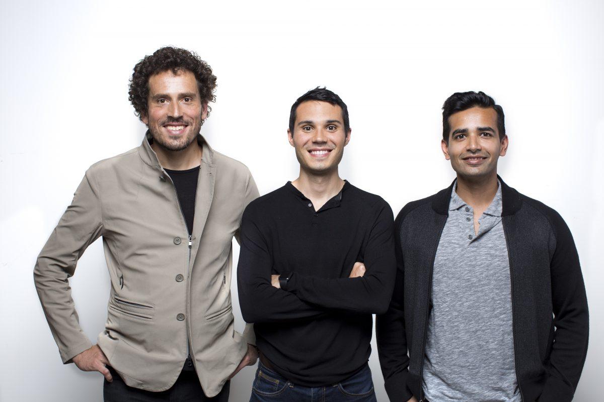 Thrive Market co-founders Gunnar Lovelace, Nick Green and Sasha Siddhartha standing together