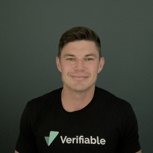 Portrait of Nick Macario, co-founder and CEO of Verifiable