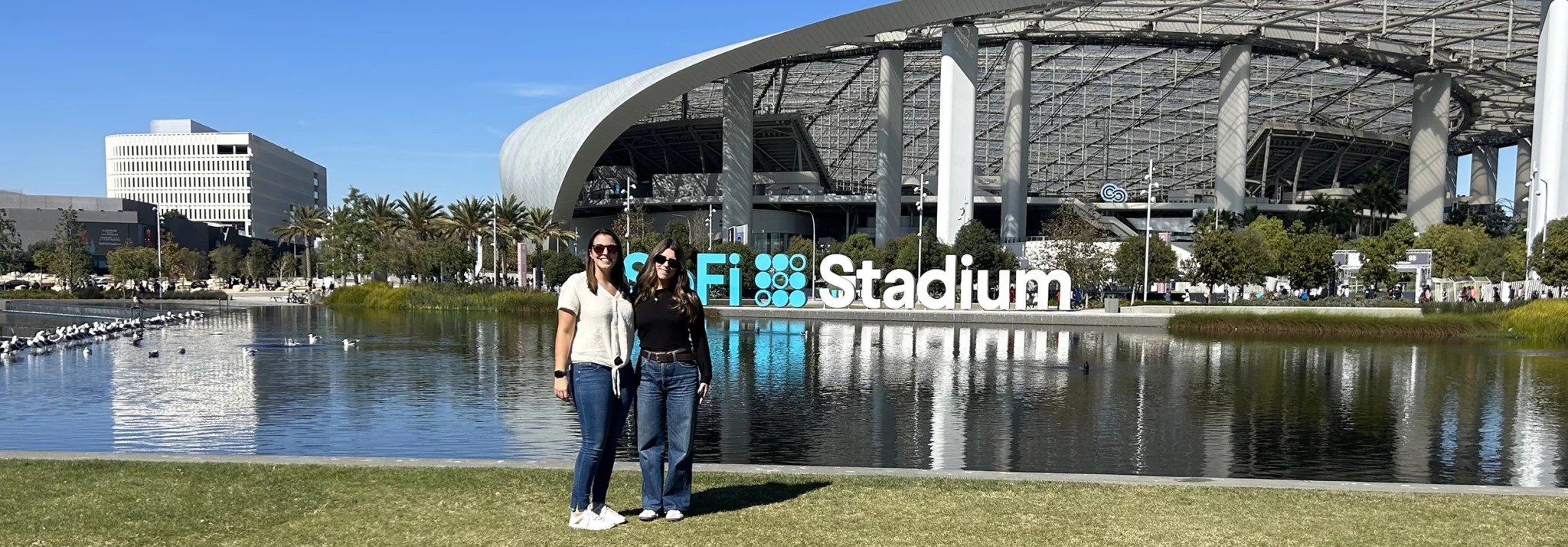 Nickerson team members together at SoFi Stadium in Los Angeles