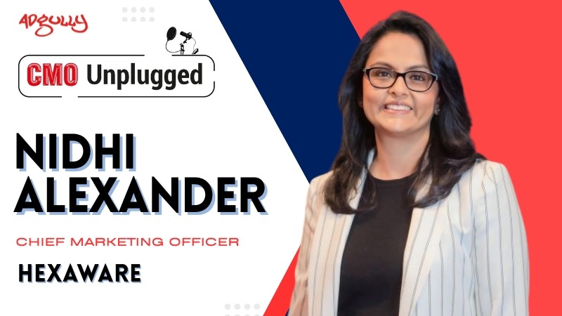 Nidhi Alexander pictured for a CMO Unplugged interview