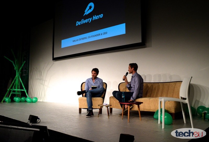 Niklas Östberg seated onstage in conversation at Berlin Web Week in 2015