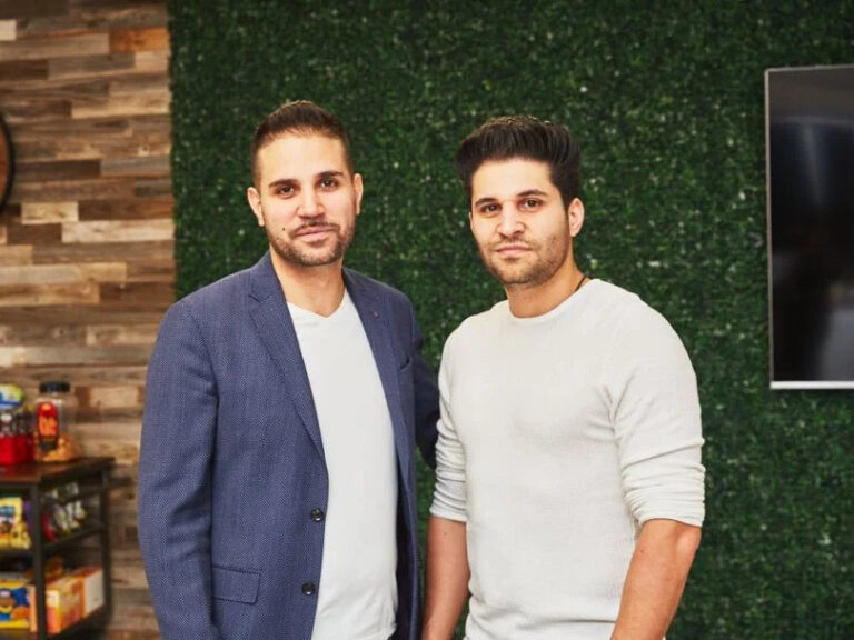 Convoso co-founders Nima and Bobby Hakimi together at their office