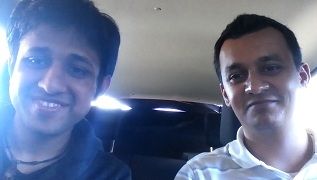 Nitesh Goel and Pranav Piyush, the co-founders of Padlet, photographed together in 2013
