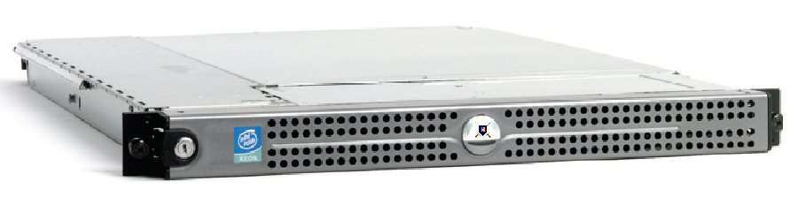 Rack-mount security appliance pictured in a 2005 NitroSecurity product presentation