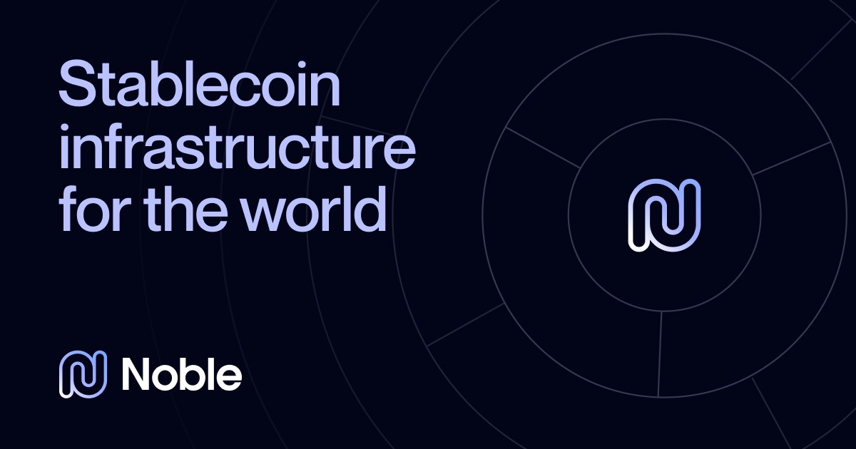 Noble - stablecoin infrastructure branding