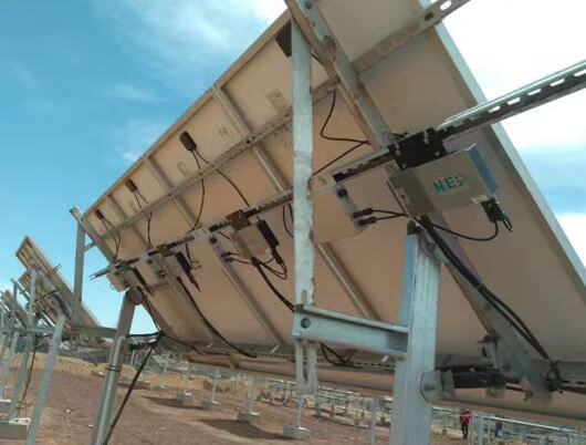 Solar panels at an Australian installation featured in NEP’s project gallery