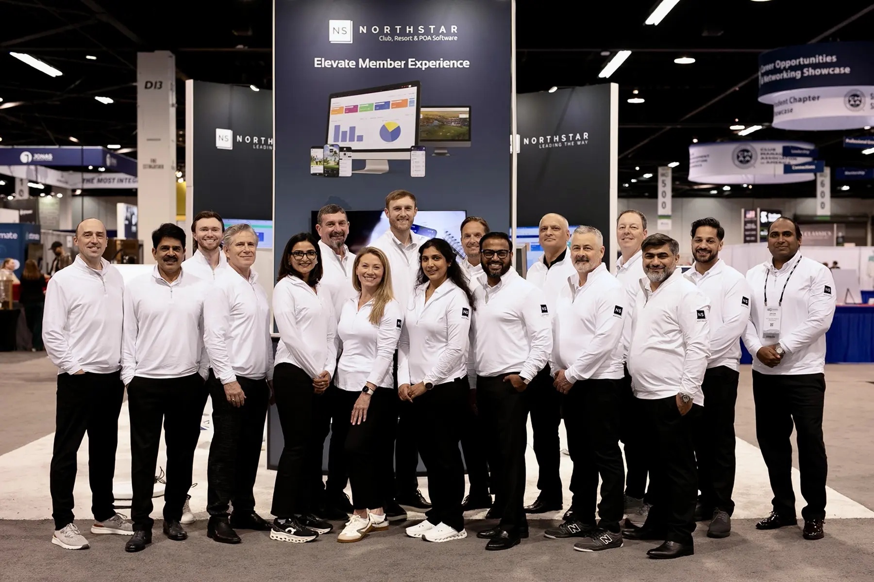 Northstar team gathered at its CMAA exhibition booth