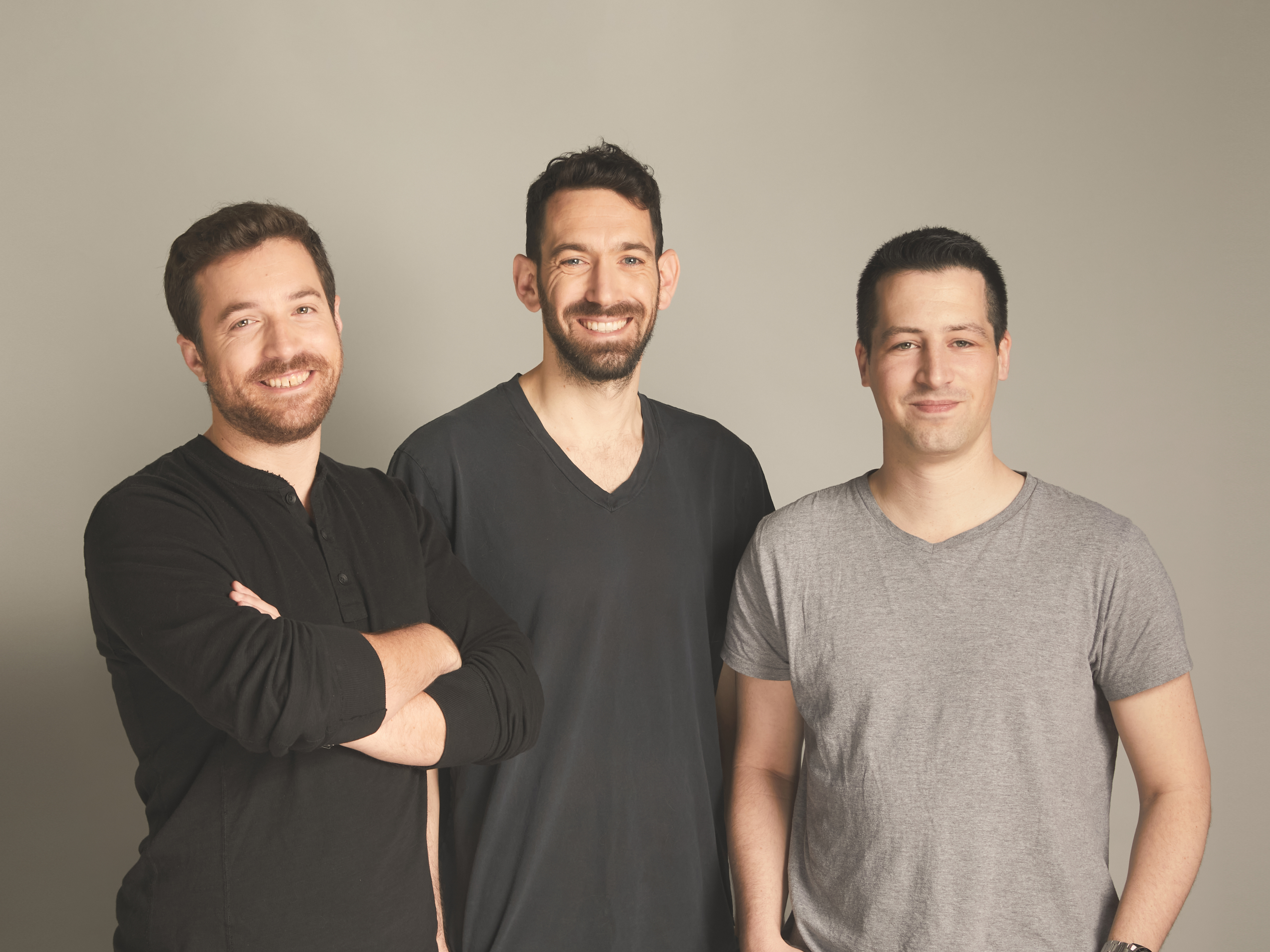Three members of Notch’s founding team in a press portrait
