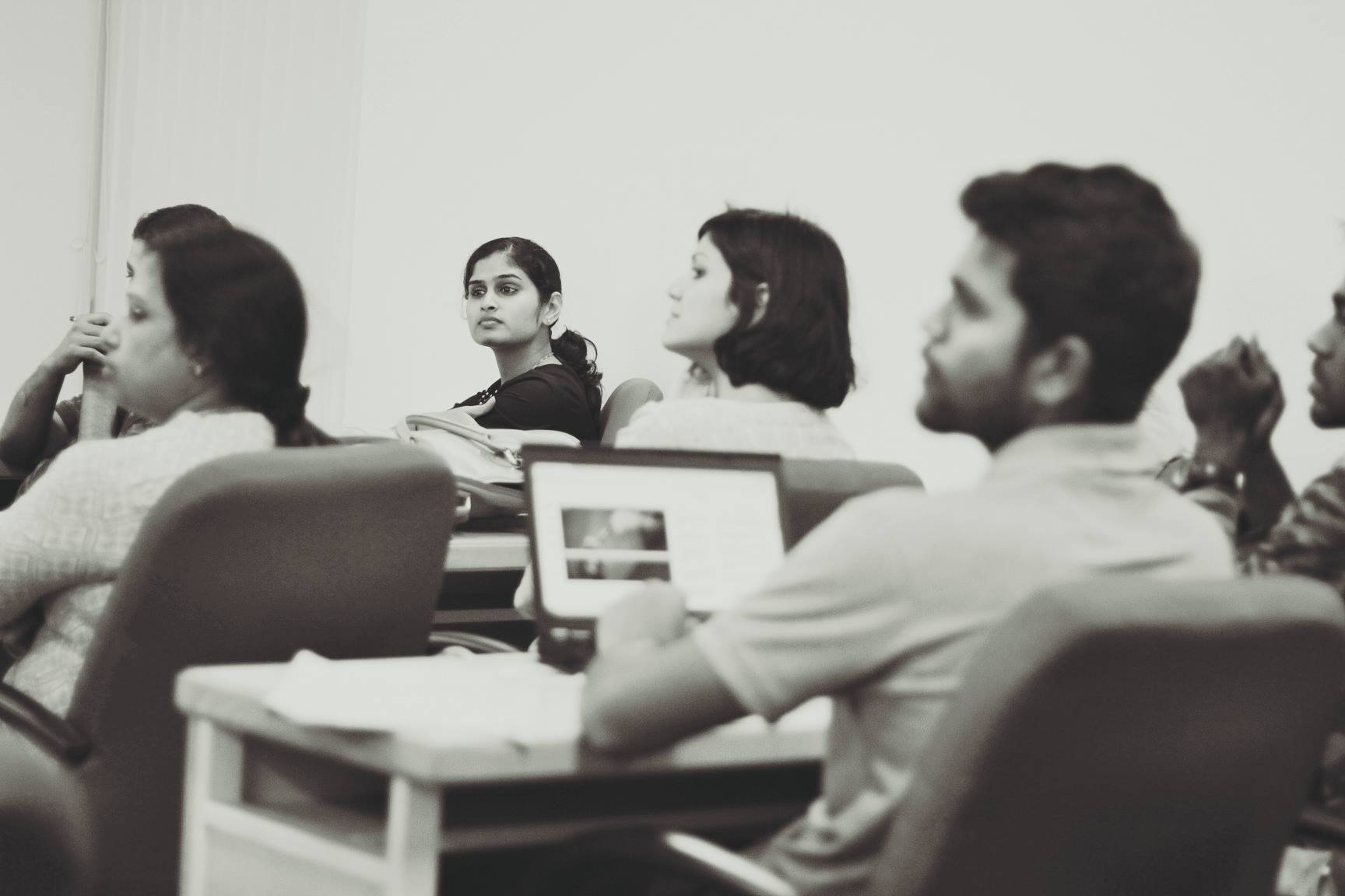 Participants listening during a classroom session pictured by NSRCEL