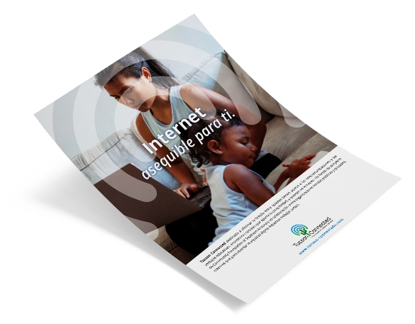 Bilingual Tucson Connected campaign collateral created for Cox Communications