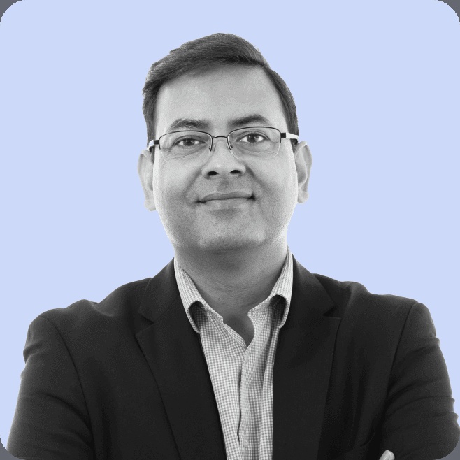 Official portrait of Ashish Baghel, founder and CEO of NucleusTeq