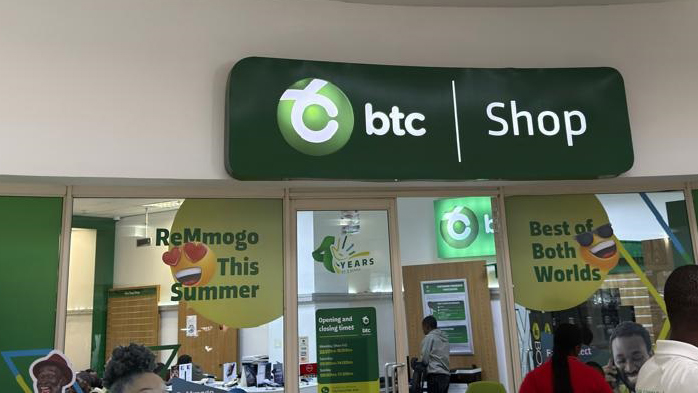 BTC shop at Game City Mall in Gaborone