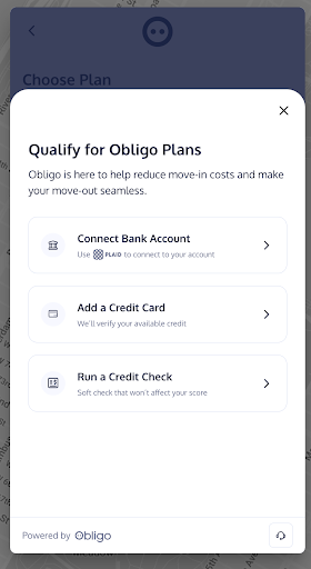 Obligo renter qualification interface shown in its 2025 review