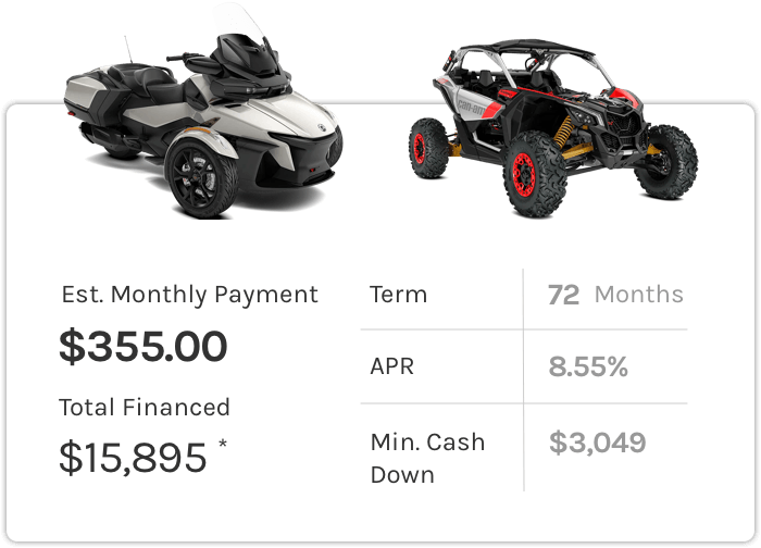 Octane illustration showing a vehicle-financing offer interface