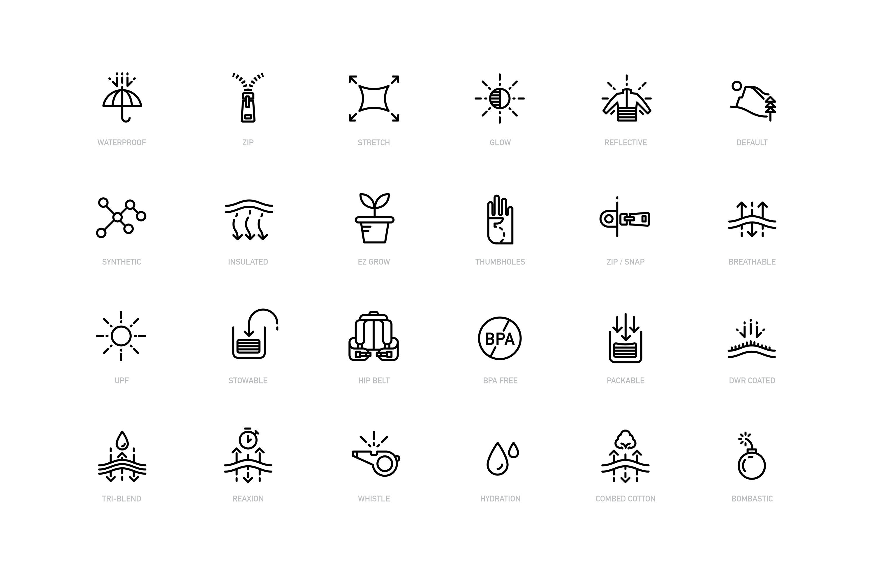 The North Face icon collection from Carl Bender’s design portfolio