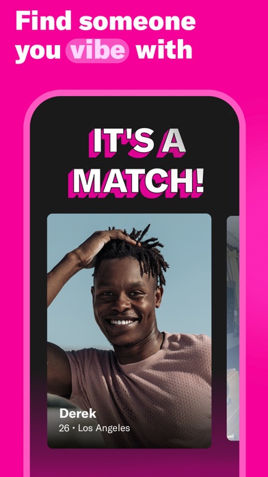 Official OkCupid App Store screenshot showing a match screen