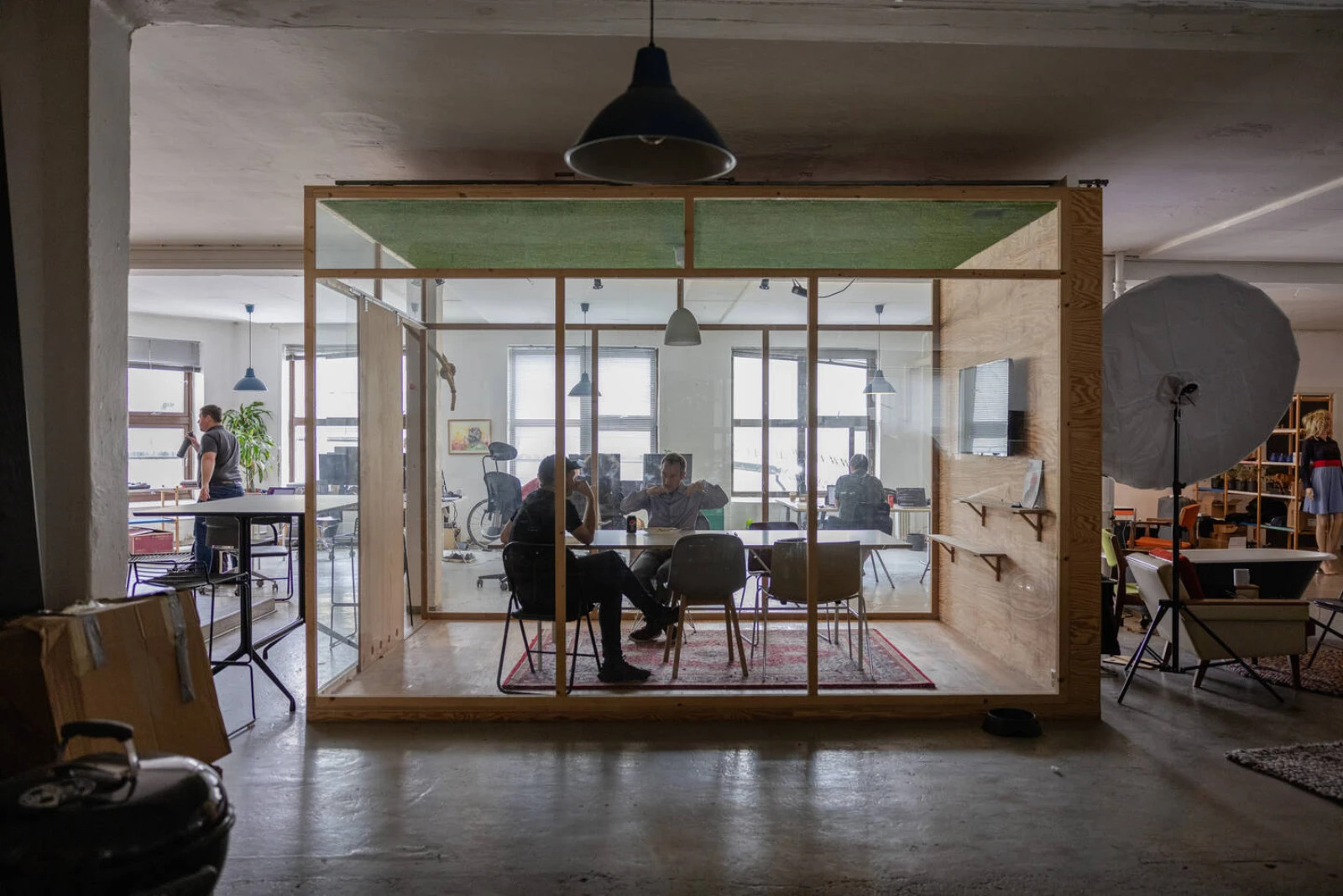 Olav Kriken and Tana co-founder Grim Iversen in conversation inside the Tana office