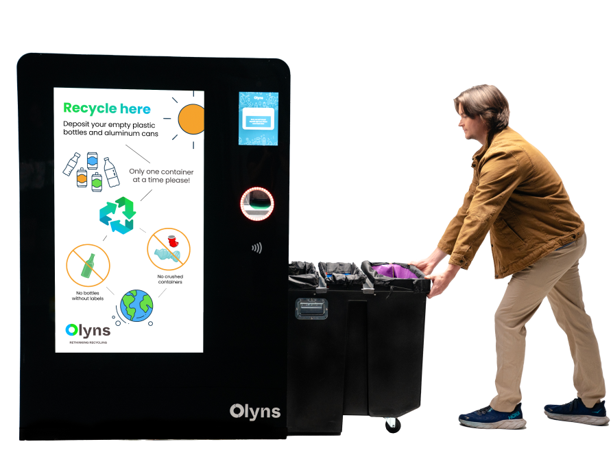 The Olyns Cube reverse vending machine