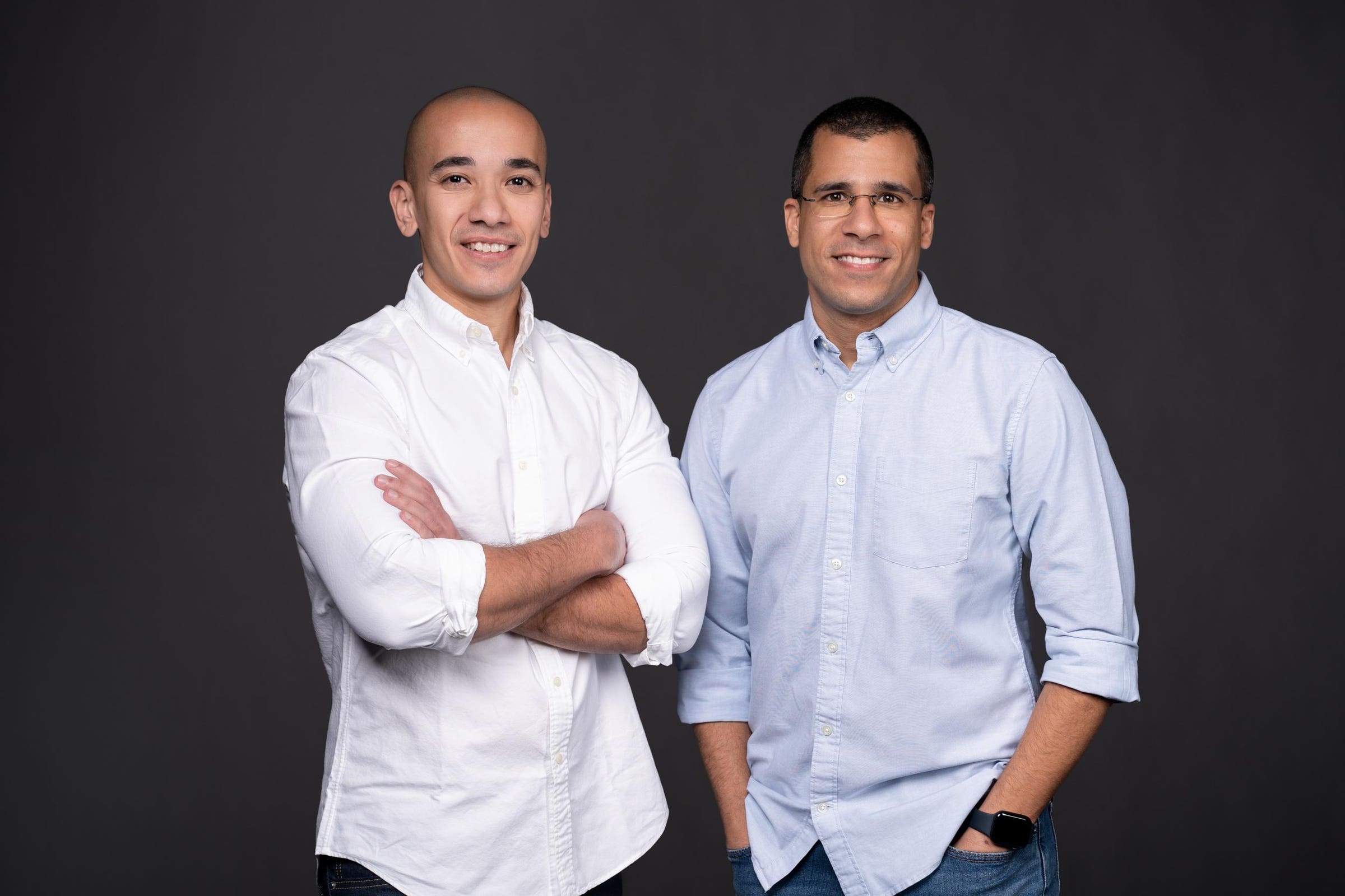 Instabug co-founders Moataz Soliman, left, and Omar Gabr, right