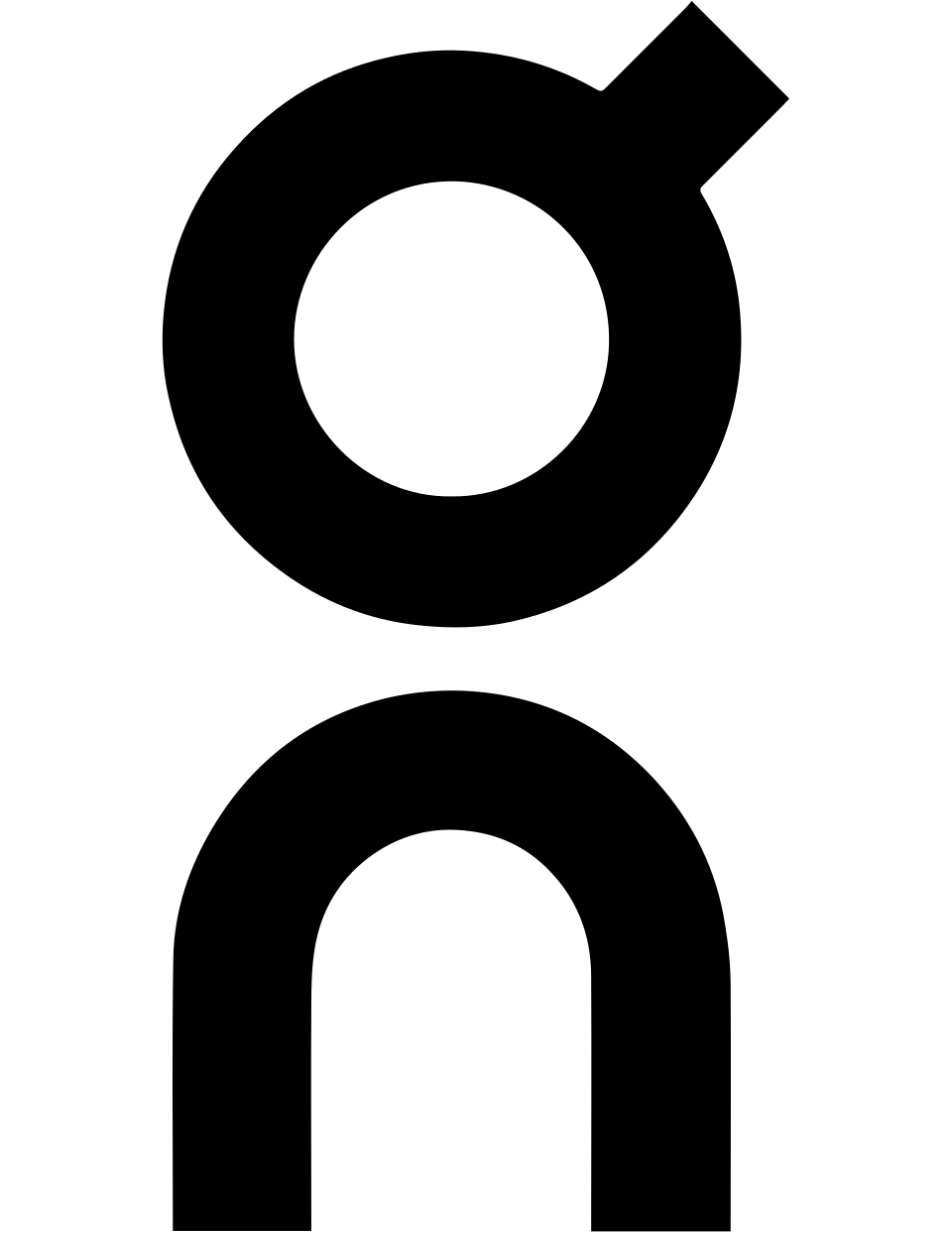 On company logo