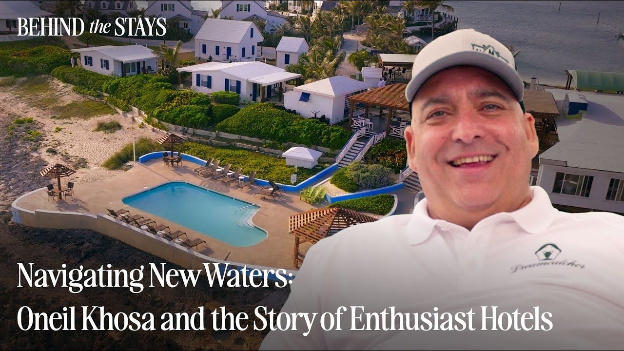 Oneil Khosa in the promotional image for his Behind the Stays interview about Enthusiast Hotels