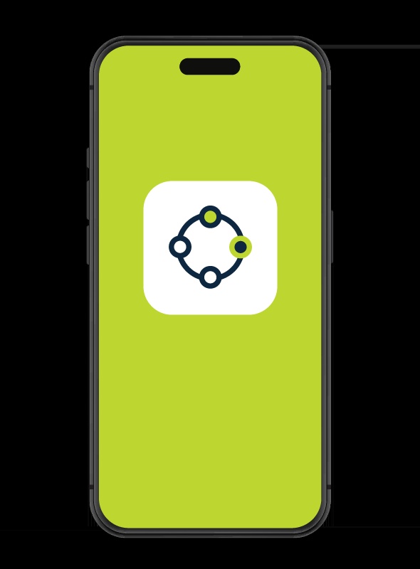 Official iKnowMed mobile app illustration shown on a smartphone
