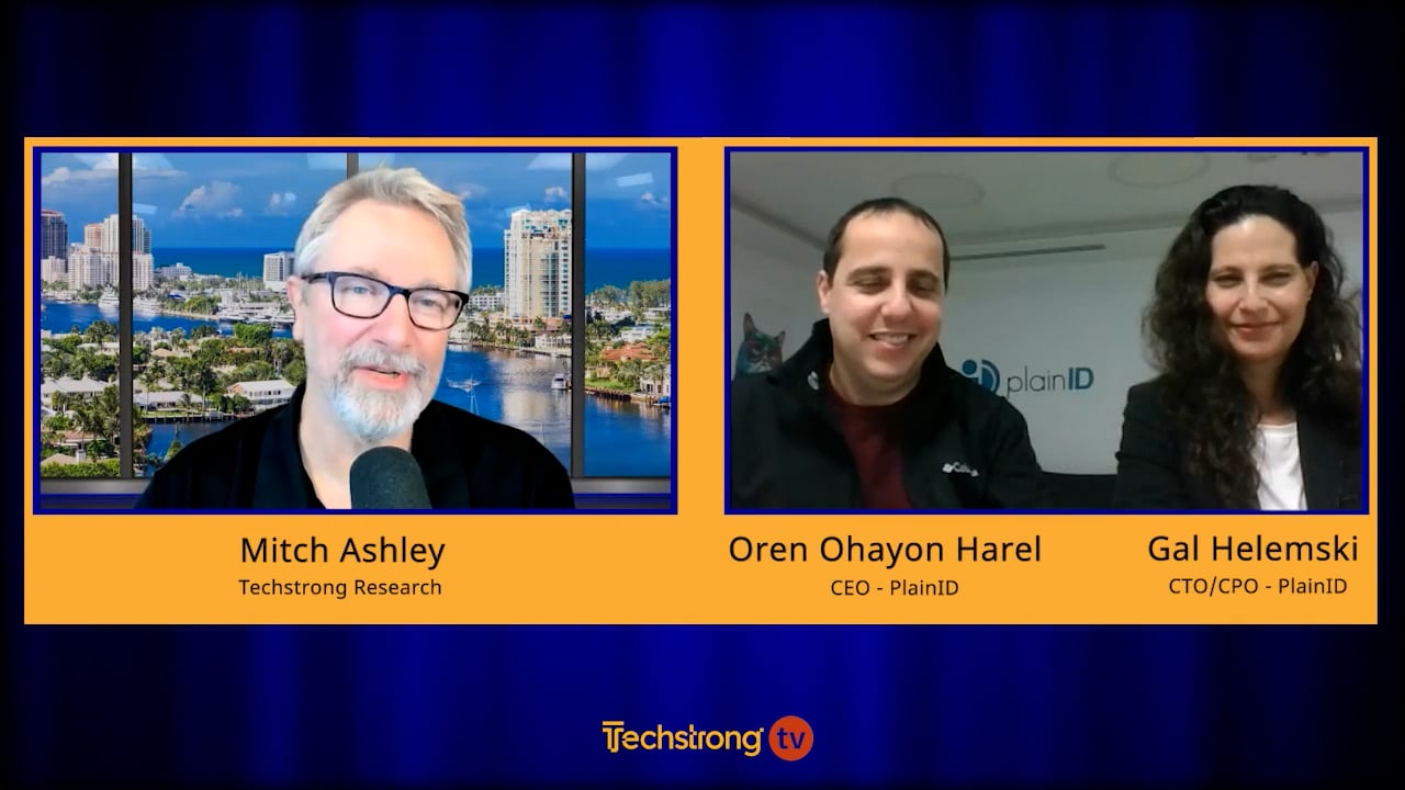Mitch Ashley interviewing Oren Ohayon Harel and Gal Helemski on Techstrong TV