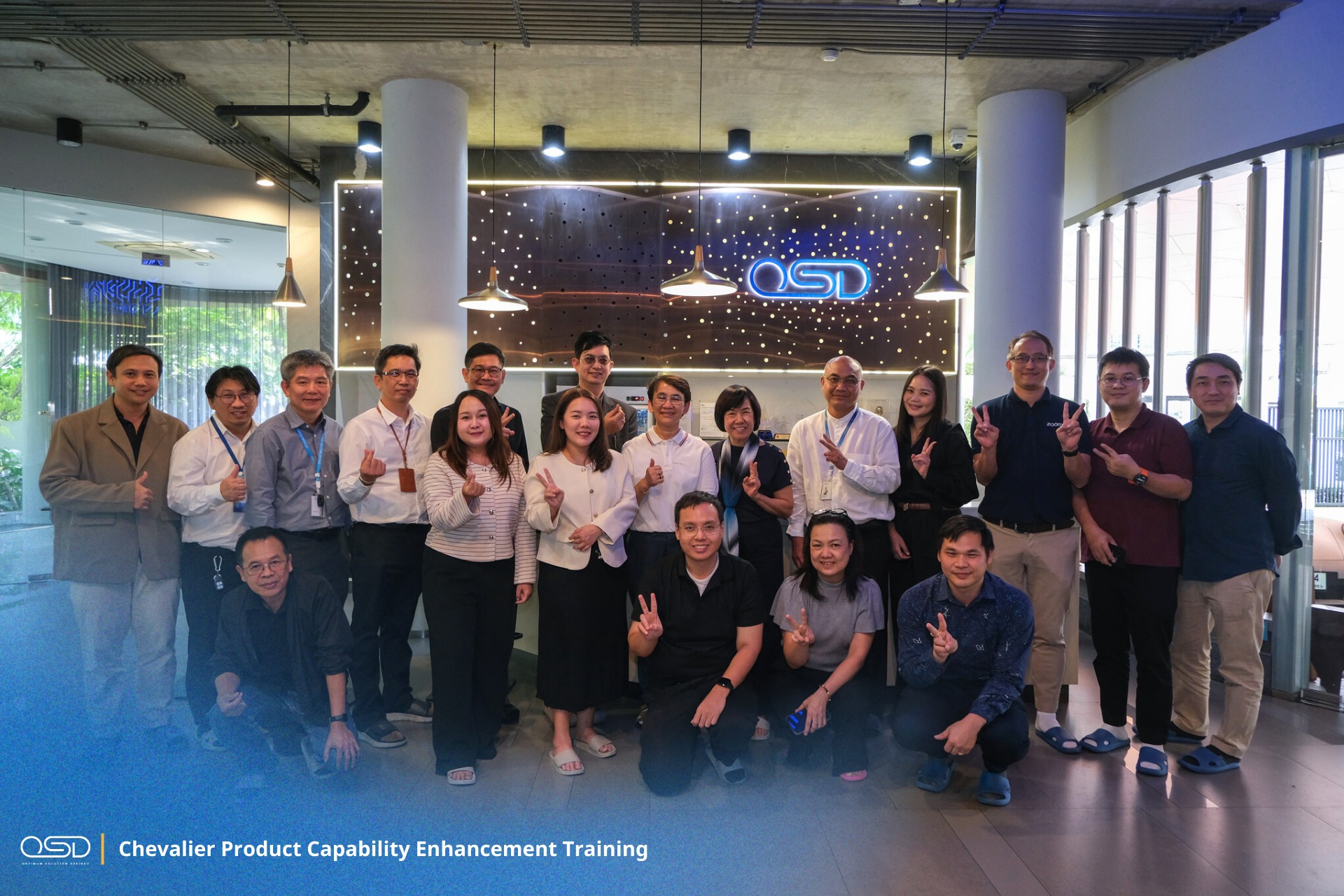 OSD and Chevalier training participants posing together at OSD’s office