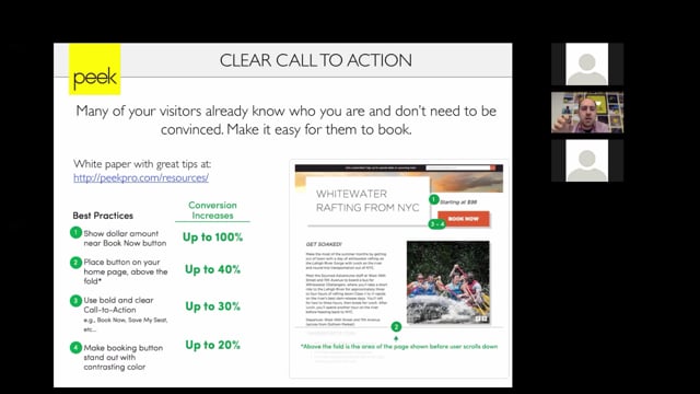 Oskar Bruening speaking by video during a Peek Pro product webinar