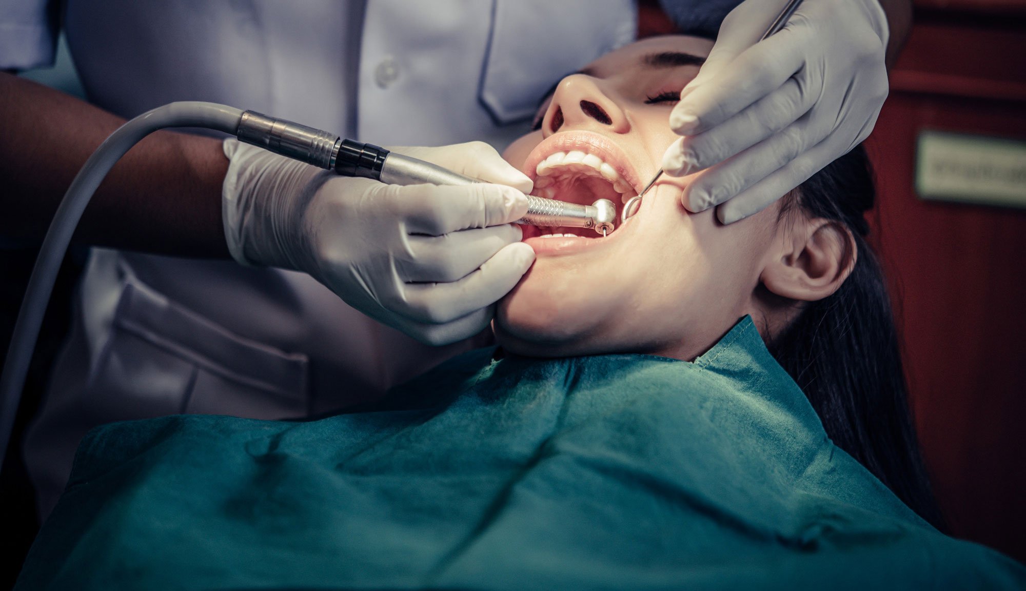 Dental treatment shown in the company’s dental practice case-study illustration