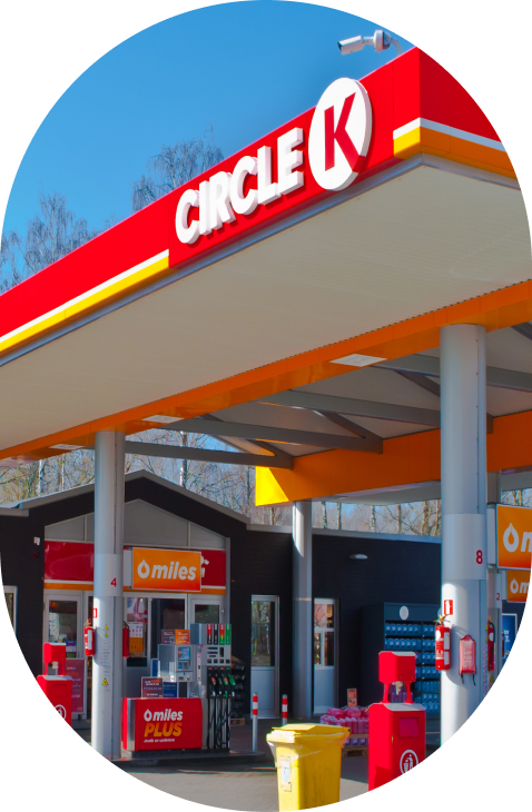 Illustrative Circle K storefront from OXIO’s customer case-study page