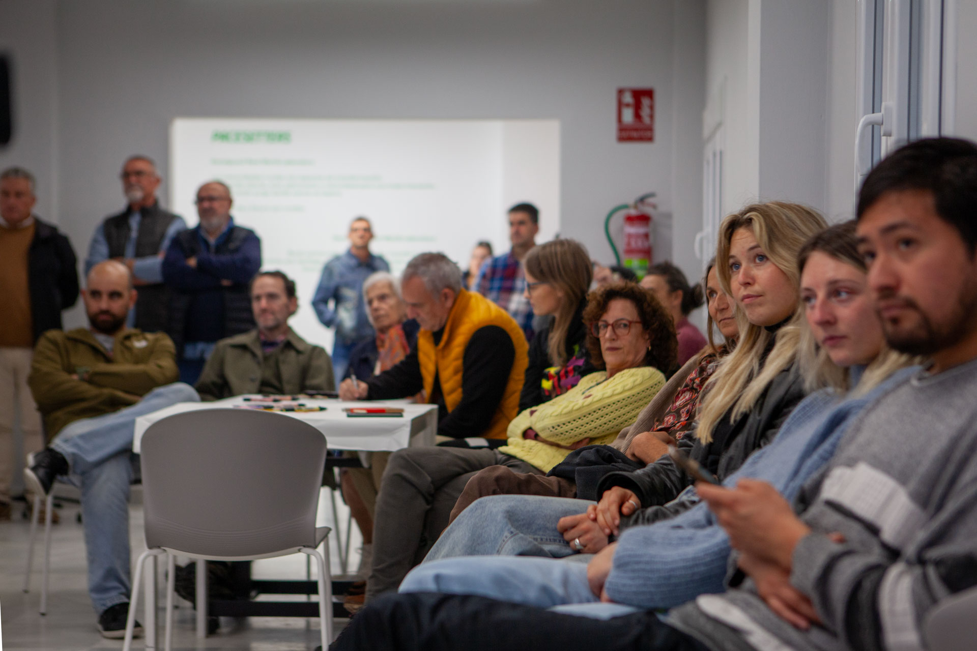 Residents and guests gathered for the Genalguacil laboratory opening