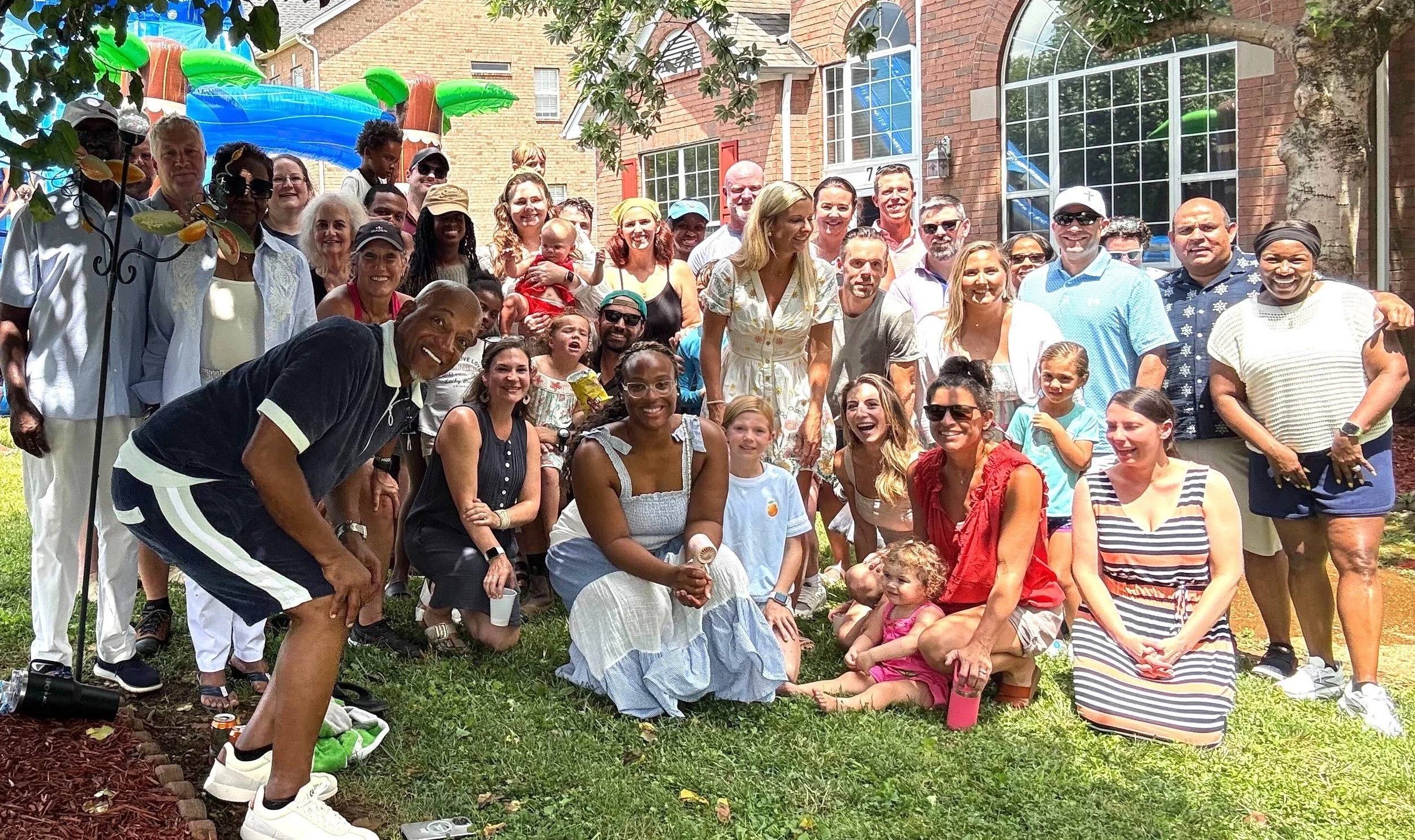 Pager Health colleagues gathered outdoors at a Nashville team cookout