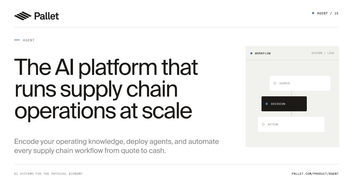 Pallet Agent Platform