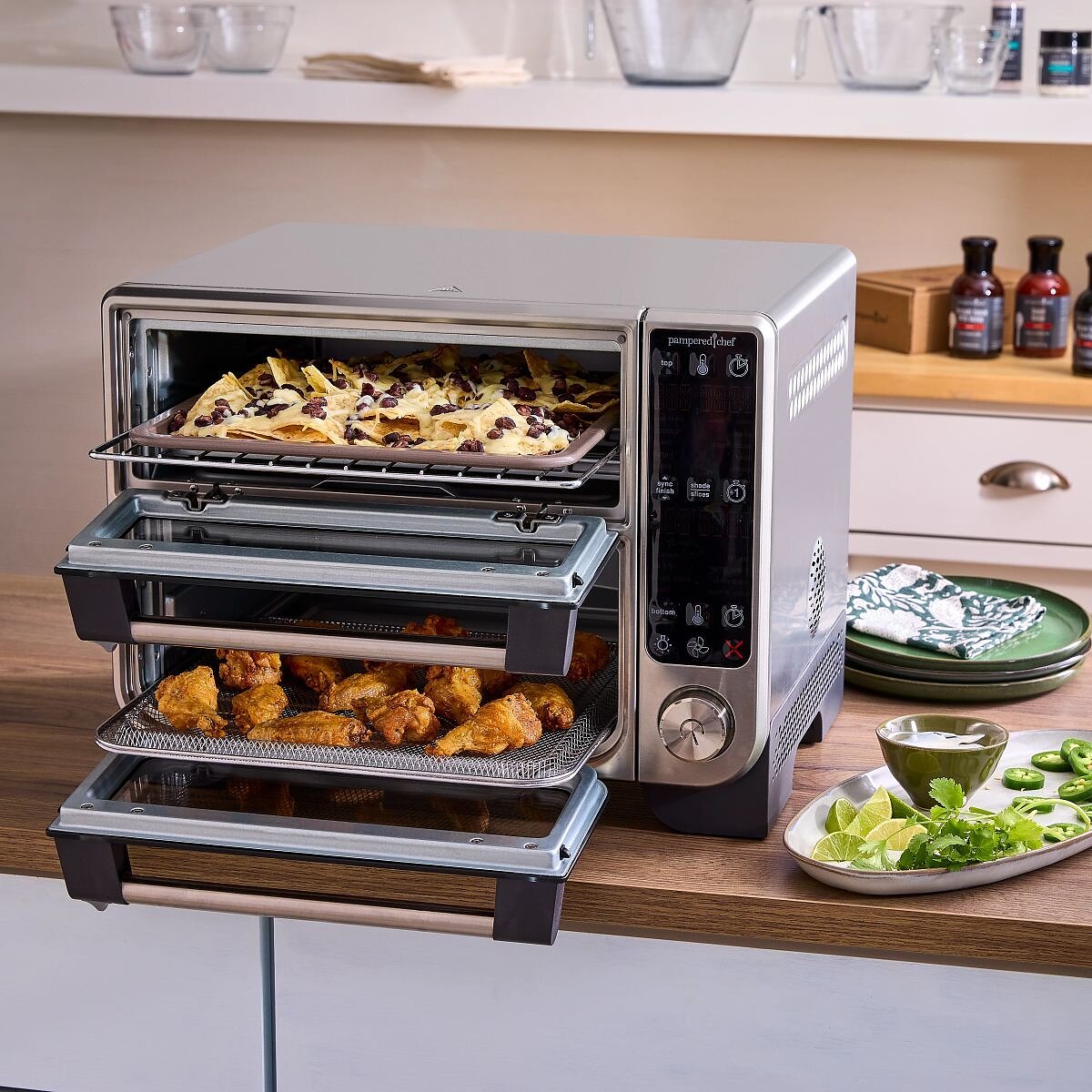 Pampered Chef Deluxe Air Fryer and Oven press photograph