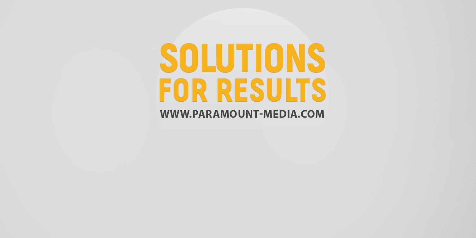 Paramount Media's Solutions for Results company graphic