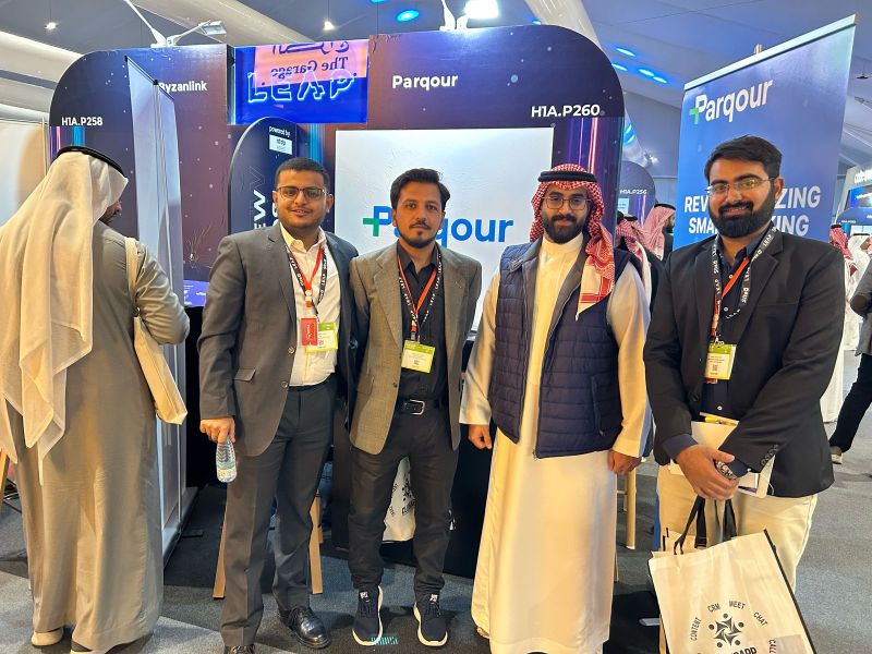 Parqour representatives at the LEAP 2025 technology event in Riyadh
